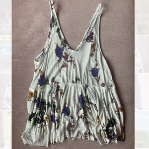 White floral tank top